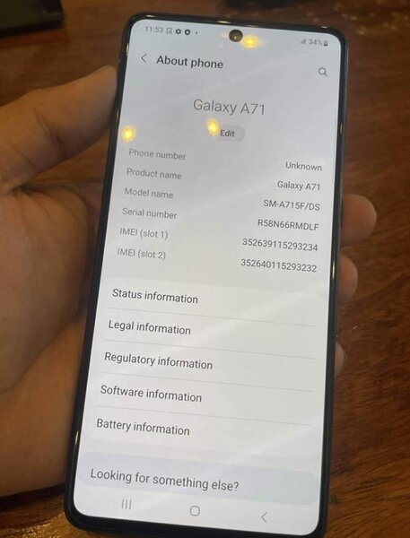 Samsung galaxy A71