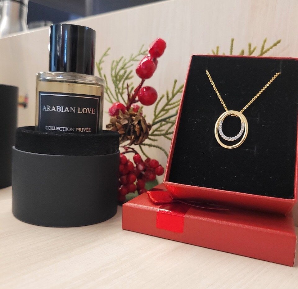 Package my love (eau de parfum +chaîne en or plaqué)