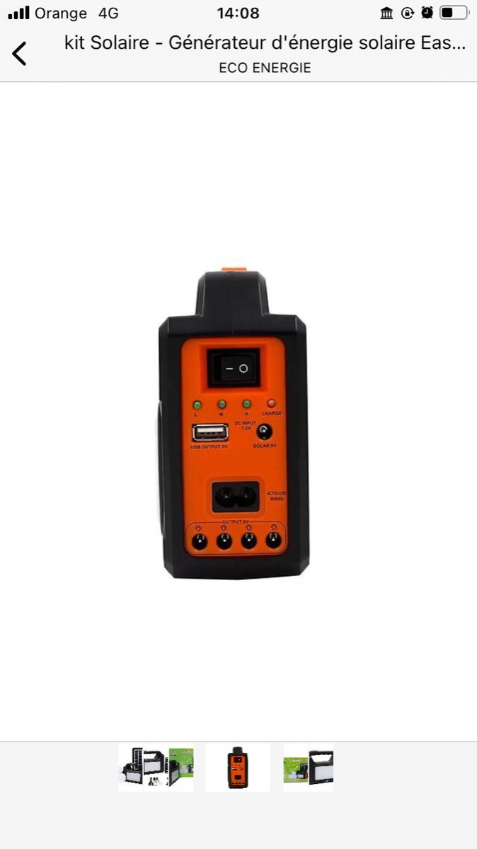 Kit Solaire Portable Eco Énergie