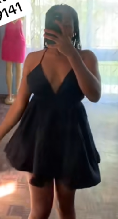 Elegant women's dress size M in black 