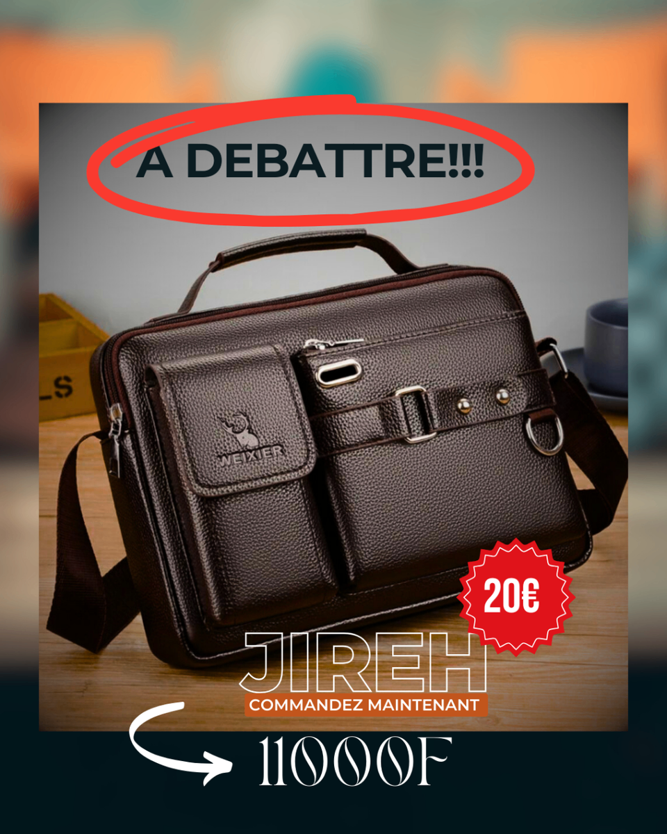 Sacoche en cuir élégante