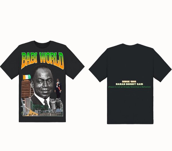 T-shirt "BABI WORLD" rétro