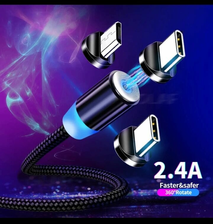 Câble de Chargement Magnétique 360°