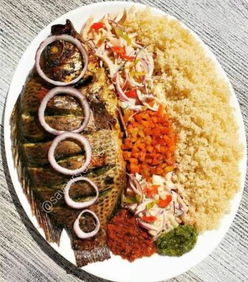 Poisson carpe braiset grillé