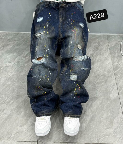 Jean décontracté déchiré homme