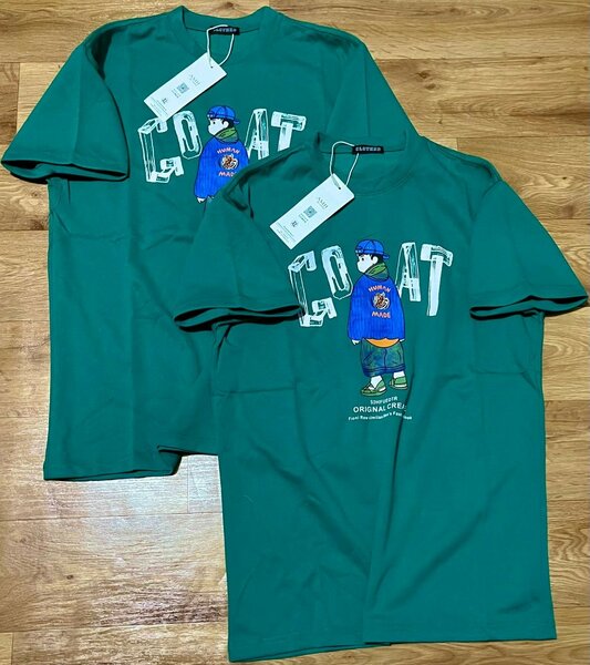 T-shirt verte avec imprimé stylé