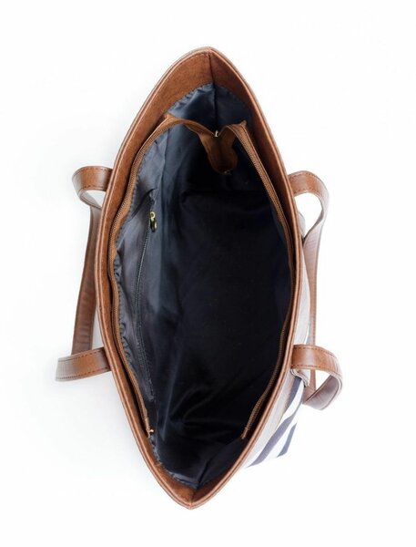 Women's PU leather printed Tote bag