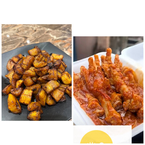 Alloco & patte de poulet