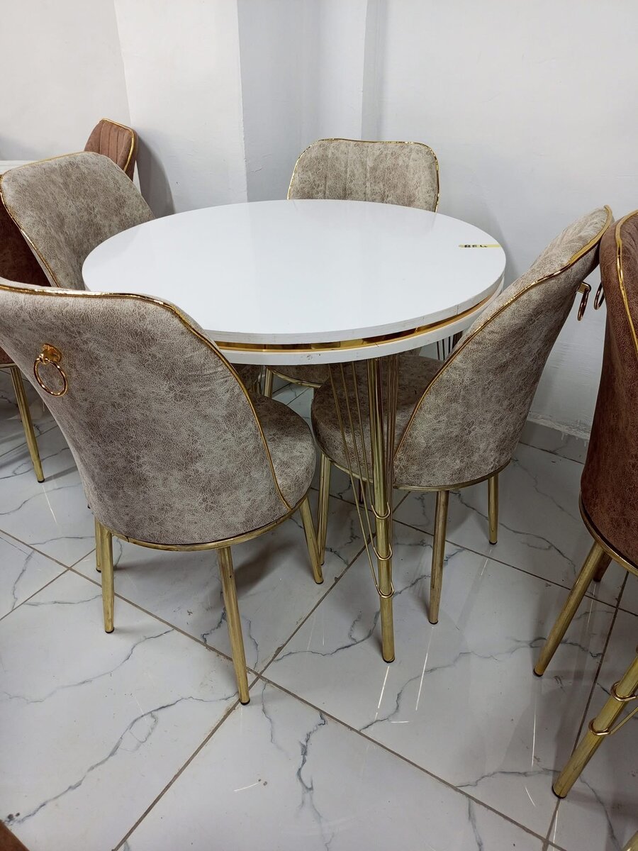 Table ronde à manger 6chaises