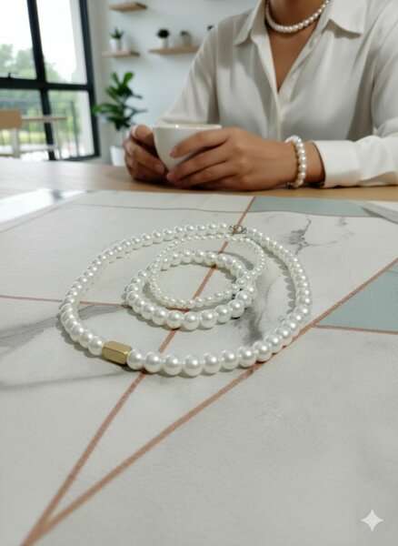 Collier de perles élégantes