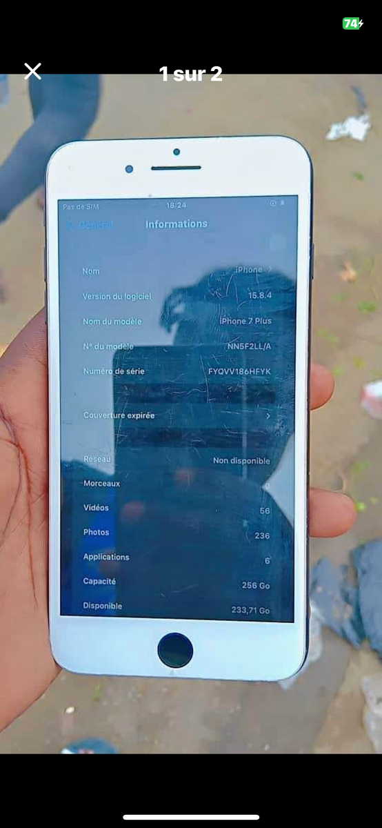 iPhone 7 Plus 256 Go Noir