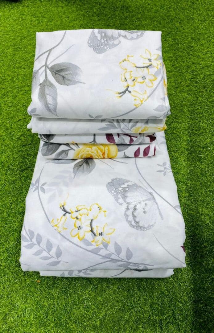  set includes 2 bedsheets and 4 pillowcases.