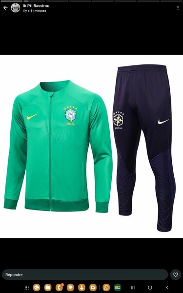 Ensemble Sport Brésil