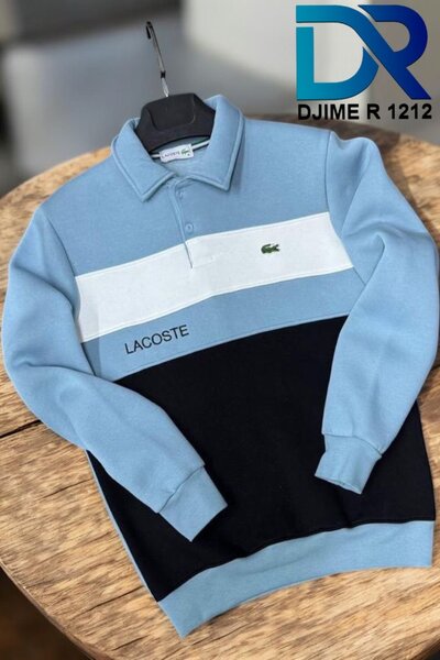 Lacoste homme col roulé tricolore