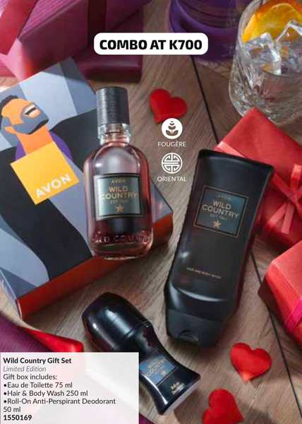 men's perfume set wild country