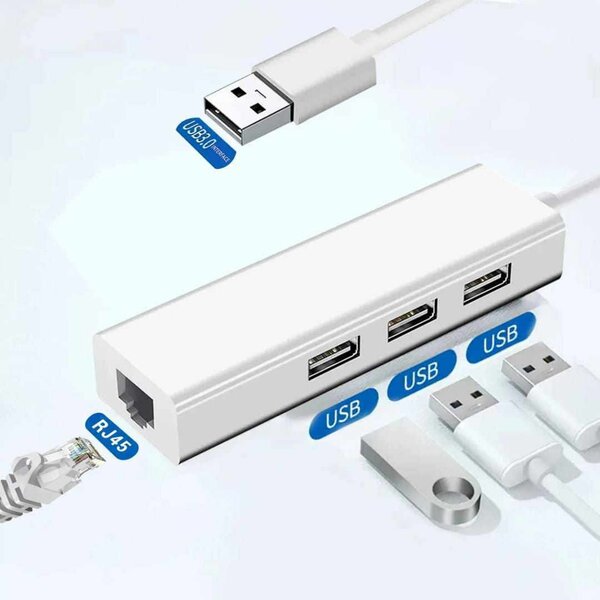 Hub USB 3.0 avec Port Ethernet