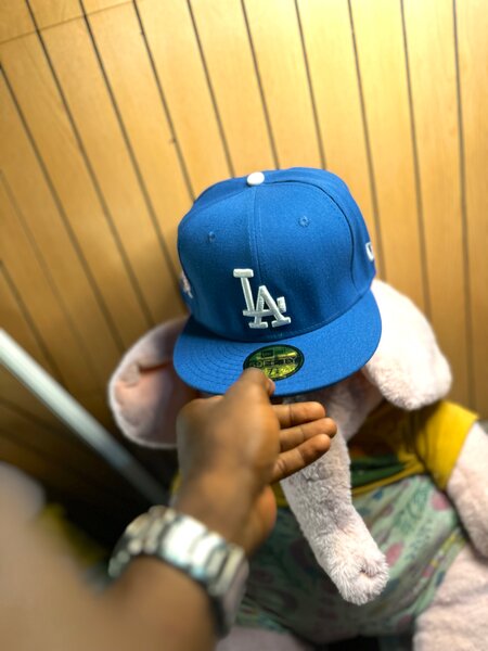 Casquette ajustable bleue LA