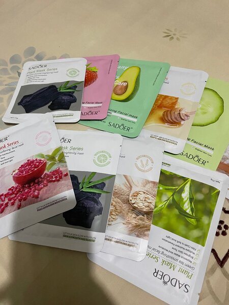 Face mask,body scrub,face ,sponge