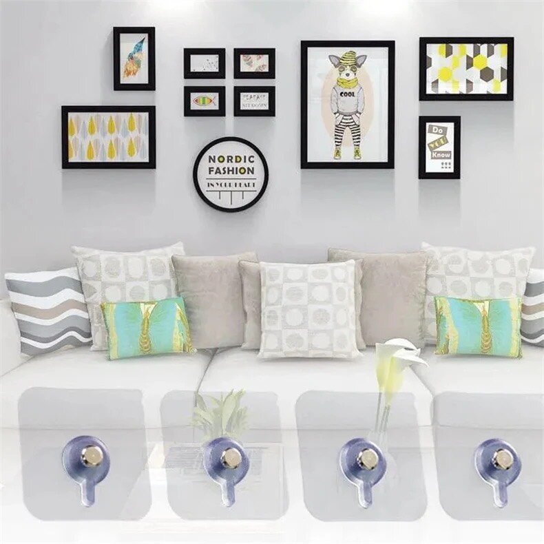 12 Accroches adhésif