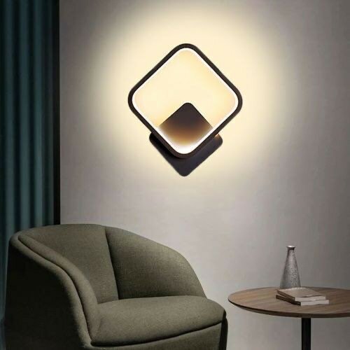 LED Indoor Wall Decor Art Light - Black
