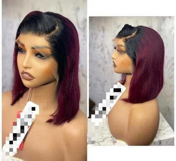 Perruque en dentelle frontale élégante