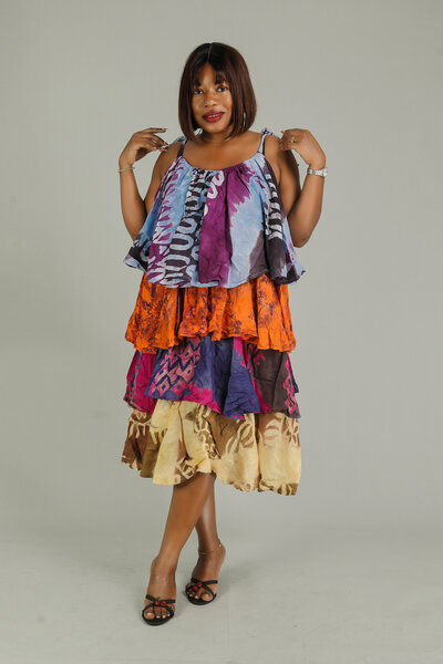 Robe Bohème Multicolore batik