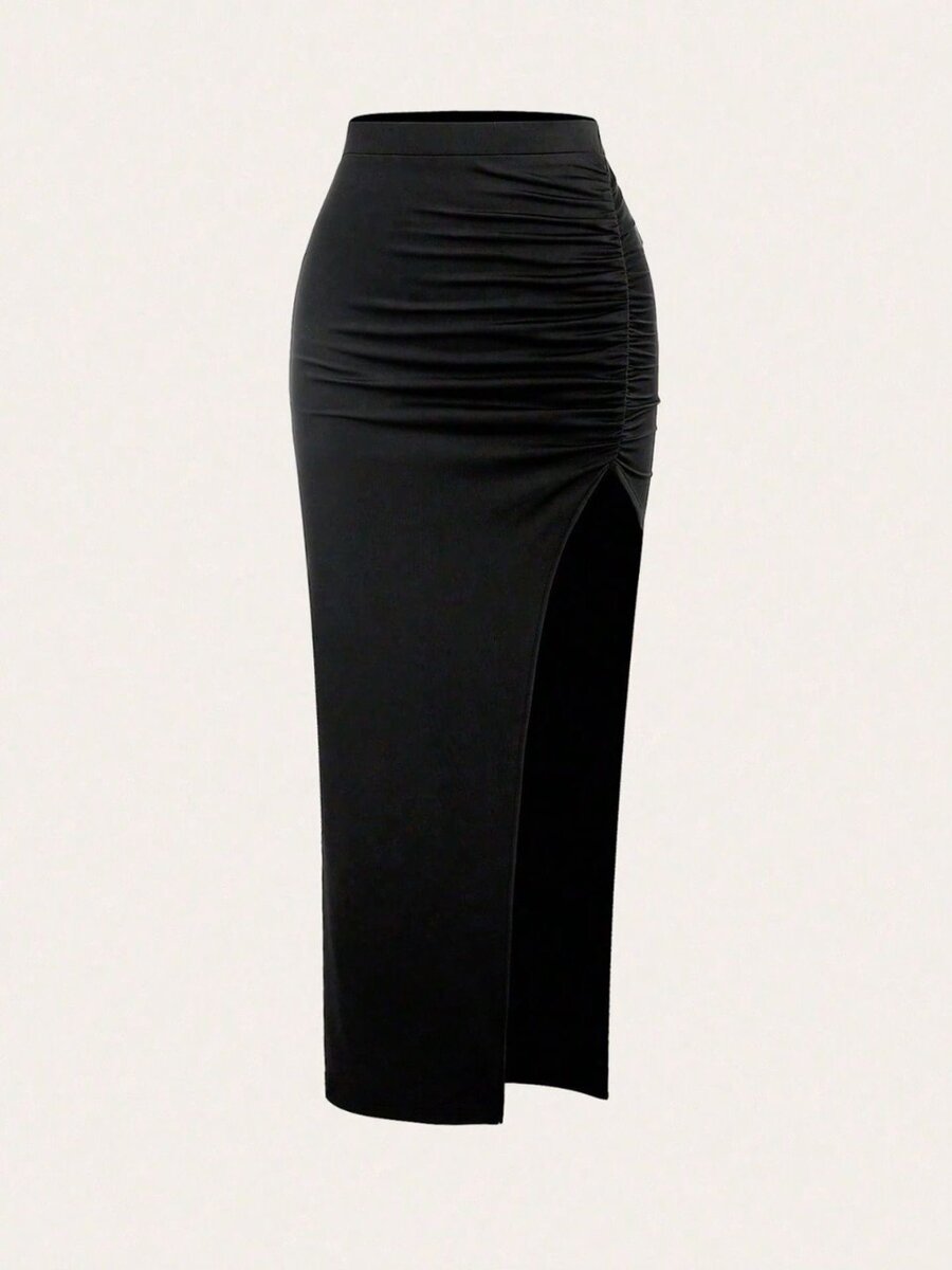 Jupe longue élégante fendue