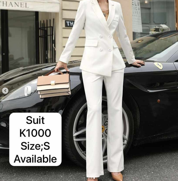 white business suit