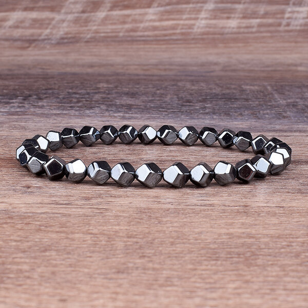 Bracelet perles hématites