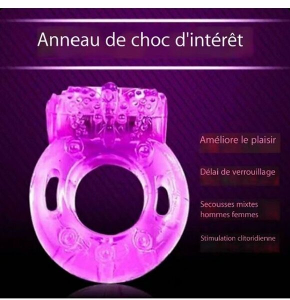 Anneau vibrant silicone