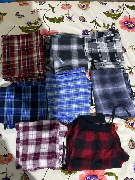 Pantalons à carreaux confortables