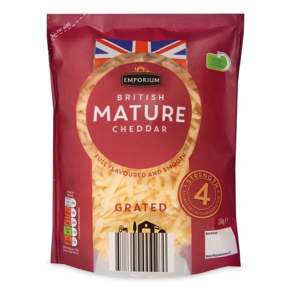Emporium British Grated Cheese 250g