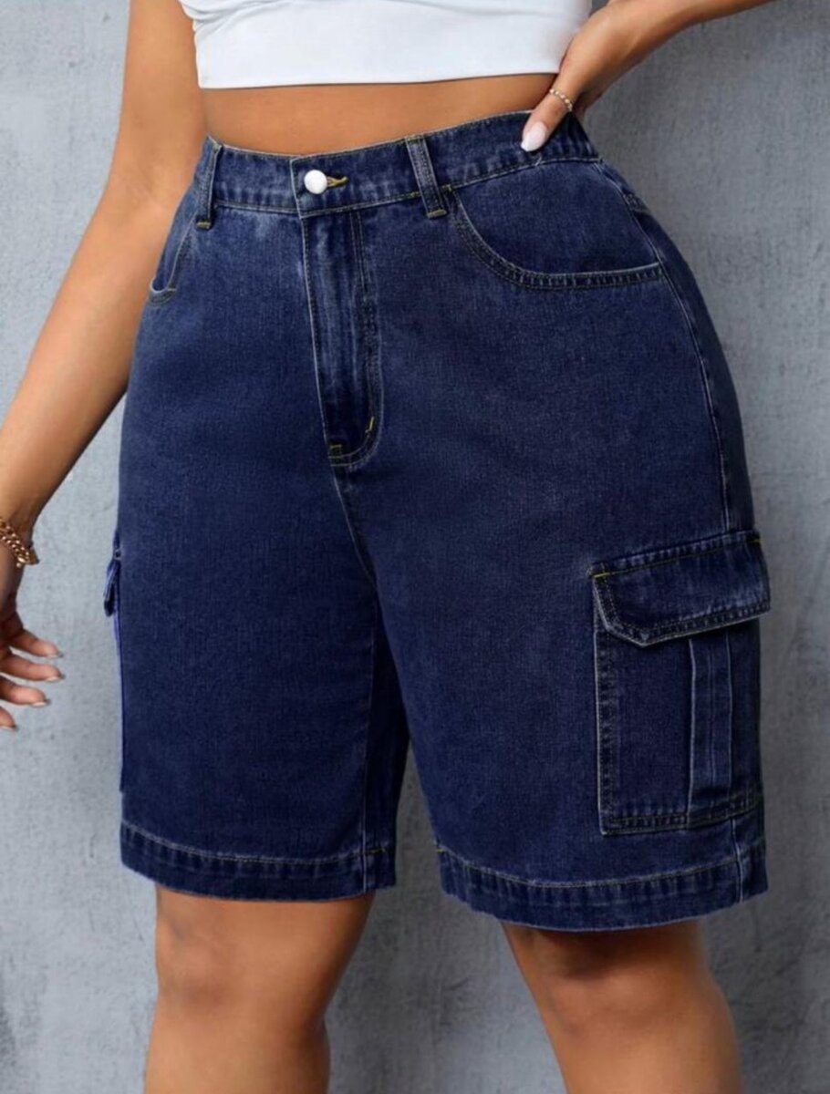 Calotté cargo  en jean