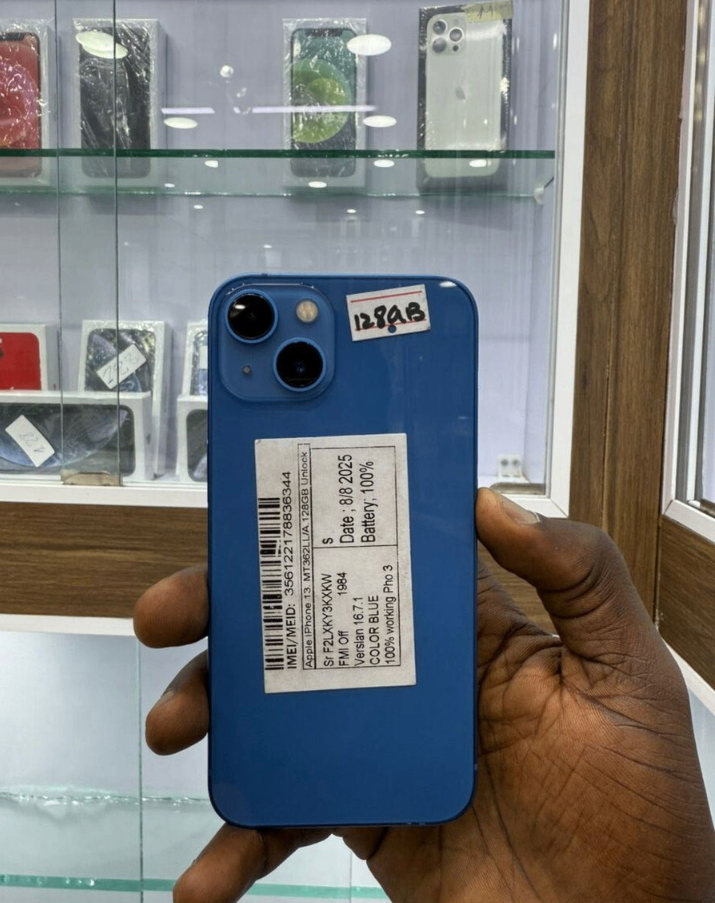 Smartphone moderne bleu