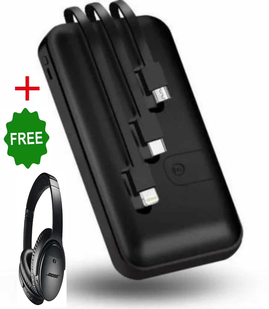 30,000mAh Portable Power Bank plus Free Bose Headset