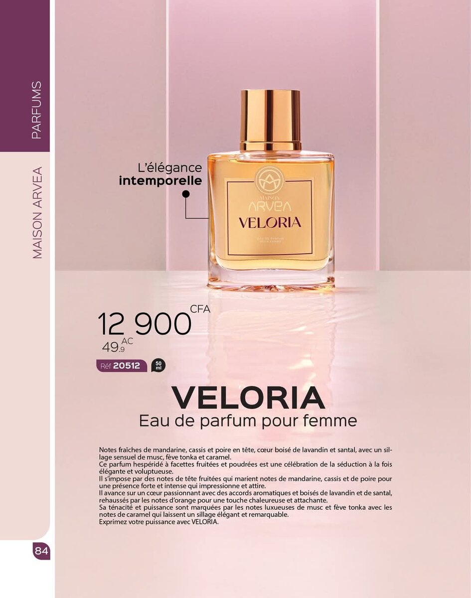 VELORIA - Parfum pour Femme