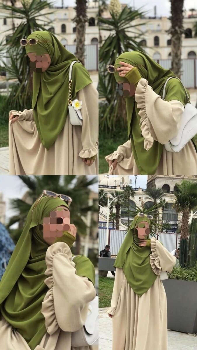 Abaya élégante avec hijab