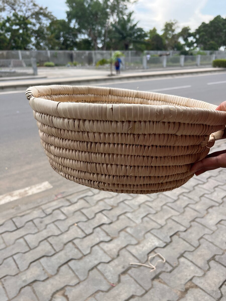 Panier en osier fait main