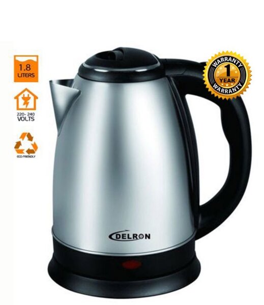 1.8L - DK-001 Electric Kettle - Black/Silver