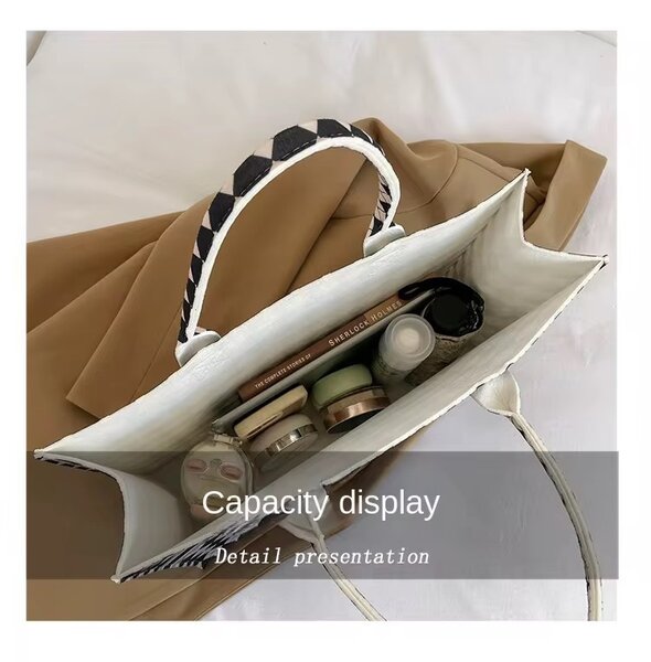 Cabas en toile imprimée mode