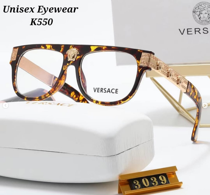 Unisex glasses in leopard print Versace 