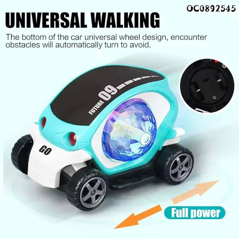 Voiture de cascade rotative à 360 degrés Bump and Go Toy ave