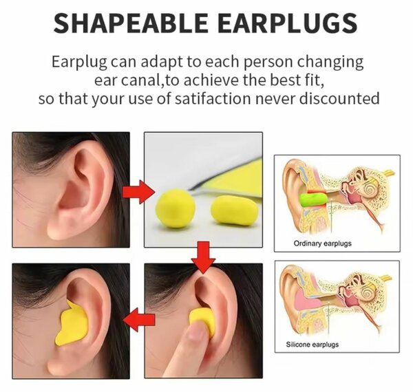 Bouchons d'oreille moulables pour adultes
