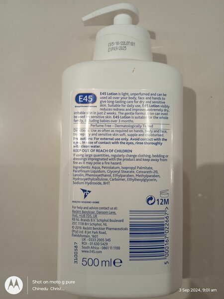 E45 lotion 500ml