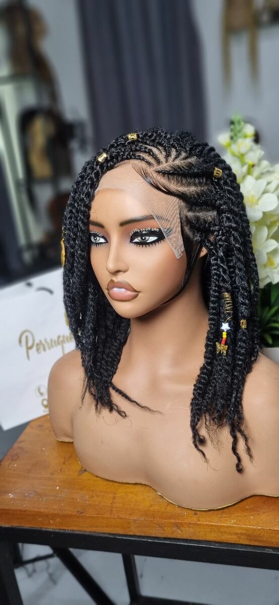 Perruque tressée afro chic