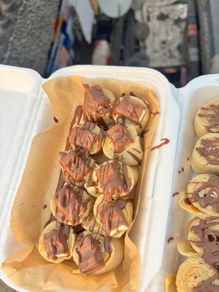 Sushi de crêpe au Kinder