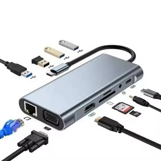 Hub USB-C 11-en-1 Multifonction