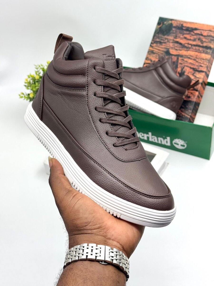 TIMBERLAND BOOT COFFE AND WHITE