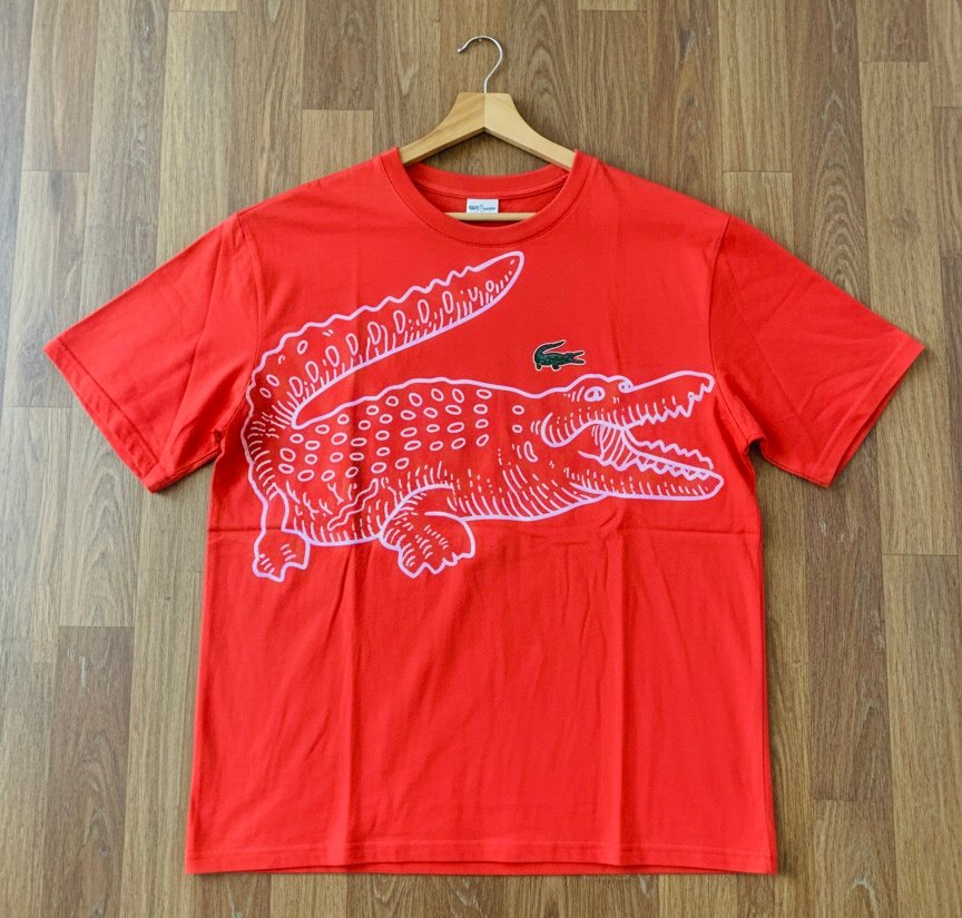 T-shirt rouge crocodile