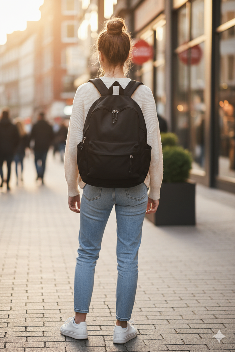 Sac à dos noir pour homme et femme